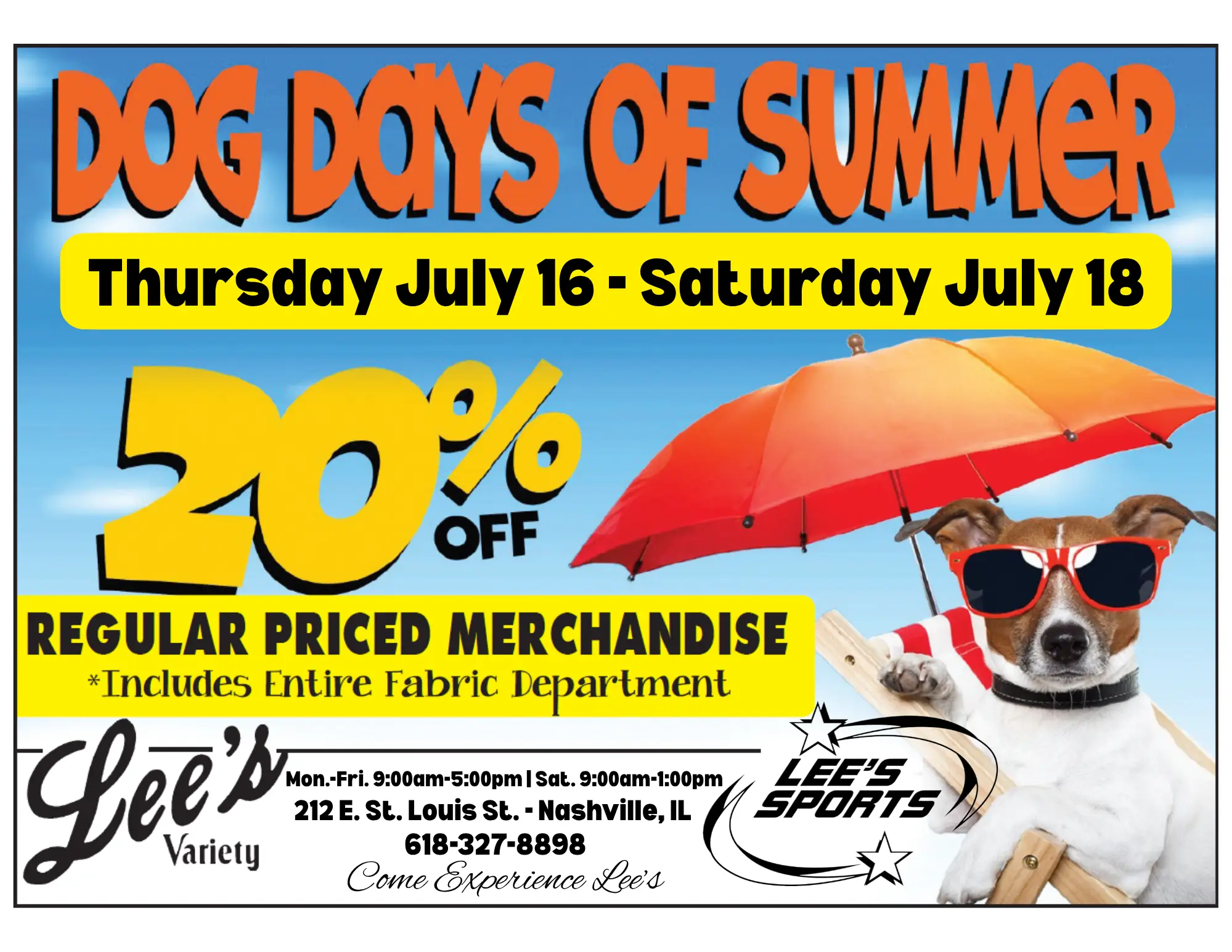 Dog Days of Summer 2026 nashville il
