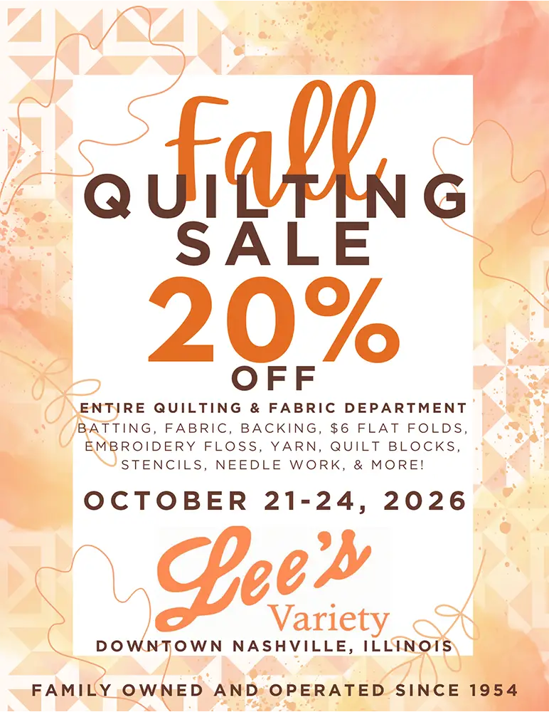2026 Fall Quilting Sale